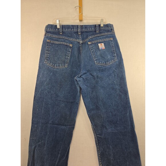 Tyndale FR 36x34 CAL 23 HRC 2 Mens Blue Jeans Flame Resistant Denim USA Workwear - Picture 8 of 12